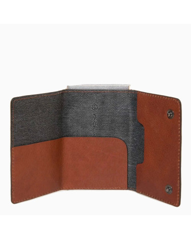 Piquadro Black Square : Porte-cartes cuir RFID | Officiel